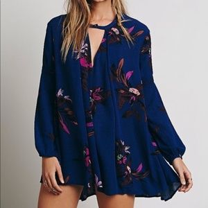 NWT Free People Scarlet Floral Swing Tunic Dress